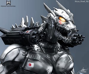 MonsterVerse Kiryu aka Super MechaGodzilla Redesign Concept Art, Jared Modina- ジャレッド