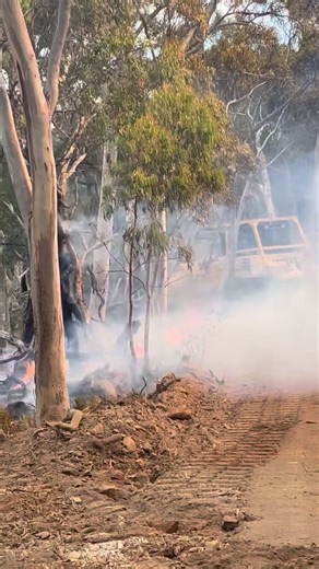 “While the chopper hits the hotspots from above, the dozer cuts in the containment lines below — two parts of one big effort to bring the fire under control. 🚁🚜🔥 #fireresponse #aerialattack #dozercrew #onthefireline” | Murkins Earthmoving Pty Ltd