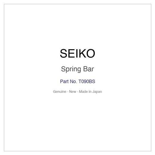 SEIKO T090BS Spring Bar for SCRW033 SCRW035 SGL194P1 SGL194P9 SGL196P1