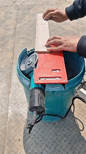 Perfect Tile Edge Cutting Machine 😲 Smooth & Clean Finish #Shorts