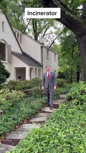 1930s Tudor Style Home with Built-In Incinerator