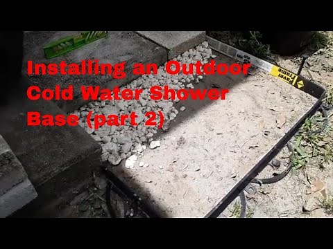 DIY / How to install an outdoor cold water shower standing base (part 2)