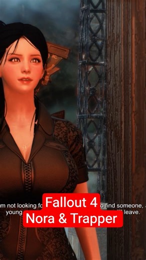 Fallout 4 Nora Saves a Synth from Trappers 😮🤖 #shorts #shortsfeed #fallout4 #mods