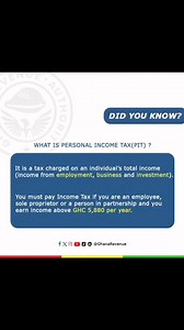 What is Personal Income Tax? File your PIT returns on taxpayersportal.com before the 30th April deadline. https://gra.gov.gh/domestic-tax/returns/#ReturnsFilingGhana2024 #FileAndBenefit #GhanaRevenue | Ghana Revenue Authority - Official