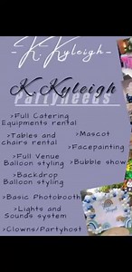 Our Birthday/Baptismal Package comes with complete venue setup — from backdrop balloons, cake arch, candy corner to tables & chairs with centerpieces and many more � � Perfect for stress-free & memorable celebrations. � Book now and let us style your special day! | K.Kyleigh Partyneeds