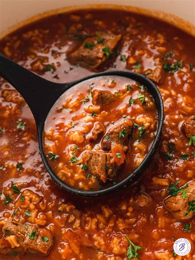 6.2K views · 48 reactions | My mom's Tomato Rice Soup recipe from my childhood ❤️ RECIPE ➡️ https://bellyfull.net/tomato-rice-soup/ | Belly Full | Facebook