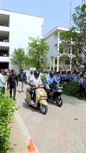 Follow Traffic Rules 🚦 | College Road Safety Program #traffic #rules #safety #roadsafety #shorts