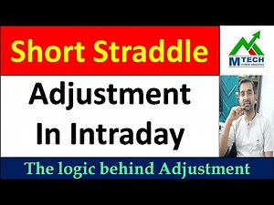 Option Adjustment strategies II Option Adjustment II Short Straddle adjustment in Intraday II