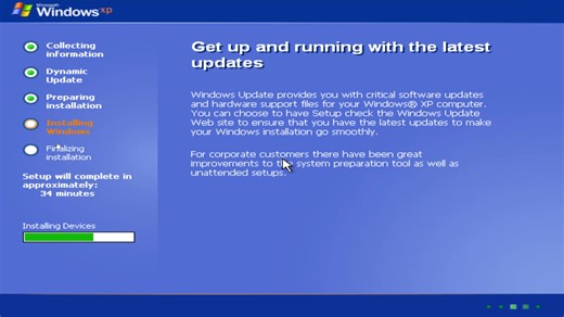 Windows XP Pro x64 SP2 (英文版) [with Updates] 安装