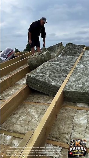 Professional Roof Insulation Installation | Mineral Wool Thermal Insulation Between Timber Rafters