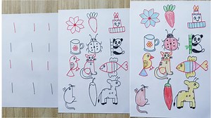 How to draw pictures with number 1 easy trick for kids | Easy drawing for kids with number 1 | Priyanka creative guru