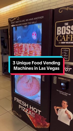 Vending machine foods are trending in Las Vegas, and surprisingly they’re not all terrible. By now everyone knows the Buddy V, Cake Boss machines are awful. Its marketed as fresh but comes in from a warehouse in New Jersey. From the same food brand, Buddy Valastro, the hot pizza vending is significantly more edible and in the right scenario, may even be considered tasty. The crust is cripsy and the toppings are flavorful. Right in the middle are the cotton candy machines. These are fun and whims