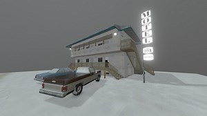 Motel Scene - Download Free 3D model by HippoStance