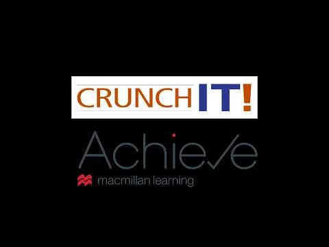 CrunchIt in Achieve for Statistics
