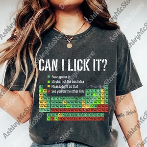 Can I Lick It Png, Periodic Table Digital, Funny Chemistry Png, Elements Table Png, Science Digital Download, Scientist Gift - Etsy