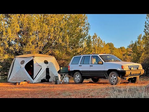 Shiftpod 1 Year Review - FASTEST SETUP TENT - Truck Camping in Sedona