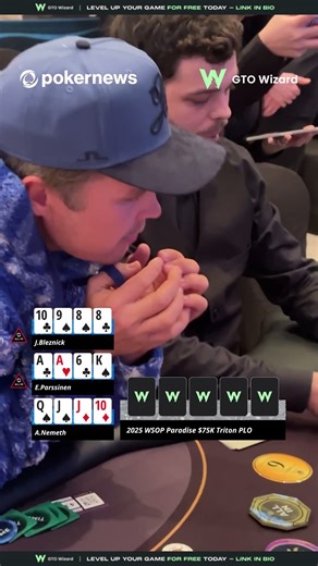 "What's a $100,000 in this market" Jared Bleznick shoves ALL IN!| $100,000 Triton PLO! #WSOPP2025