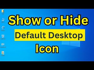 How To Show or Hide Default Desktop Icon in Window 10 || EMK Tech Zone