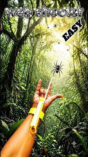 DIY Paper Spider-Man Web Shooter! # shorts