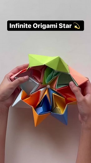 Infinite origami Star | Kiddiegram