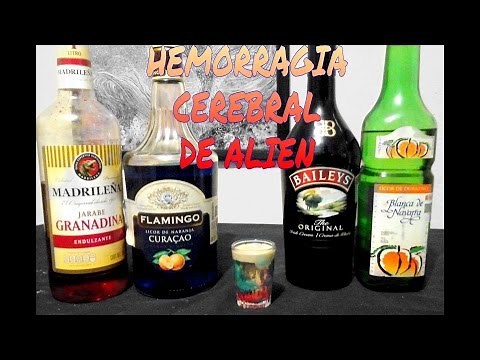 Shot Hemorragia Cerebral De Alien/Alien Brain Hemorrhage Shot - Tragos y Cócteles/Cocktails & Shots