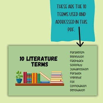 Literary Devices Question Bank: 100 Analysis Question, No Prep ELA Bell Ringers