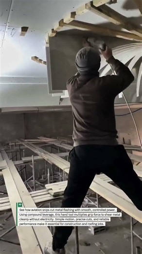 Cut Metal Fast with Aviation Snips! #Construction #Tools #DIY