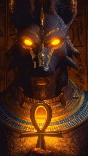 Anubis Holds the Ankh – The Symbol of Eternal Life | Ancient Egypt #egyptiangods