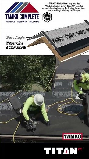 Insist on the full TAMKO Complete™ Roof System. TAMKO products are designed to work together.