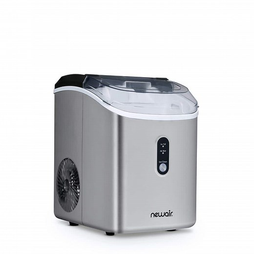Reviews for NewAir 11 in. 26 lb. Nugget Countertop Portable Ice Maker in Stainless Steel with Soft Chewable Pebble Pellet Ice & Self Clean | Pg 1 - The Home Depot