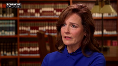 Justice Amy Coney Barrett says her kids have faced backlash from the Dobbs decision