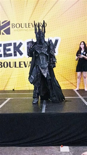 Cosplay Sauron The Lord of The Rings in Geek Day Londrina 2026 #canaltriplog