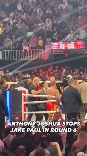 MMA Junkie on Instagram: "Anthony Joshua defeats Jake Paul. 👊 #JakeJoshua (Courtesy of Netflix and MVP)"