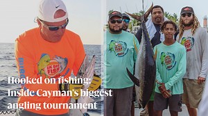 🔴 | On the third and final day of the Burger King Big Fish tournament, Sir Peanut Captain Gary Rutty steered his boat out along the south shore of Grand Cayman under a vibrantly pink and purple sunrise. Nearby, a magnificent frigate bird rested atop a buoy. Rutty affectionately prompted the “lazy” bird to wake up and go find him some fish. The boat raced out in the bird’s wake, joining a record 94 teams registered to participate in the seventh annual tournament held 5-7 April. It was originally