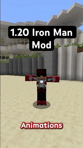 Iron Man Addon in 1.20 Is INSANE… #ironman #minecraft #shorts #gaming #marvel #minecraftmods