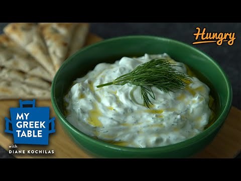 Making Authentic Tzatziki Sauce | My Greek Table with Diane Kochilas