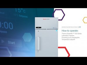 How to operate: Thermo Scientific TSG Series Freezers powering up & changing the temperature