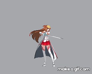 Asuna Fighting on Make a GIF