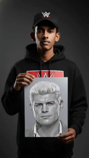 Drawing Cody Rhodes. 👿🤍