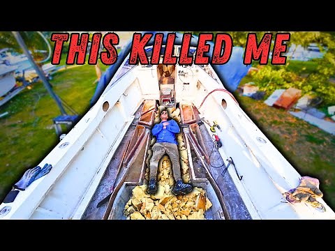 The Worst Job of This Entire Boat Restoration | Seacraft 23 Restoration