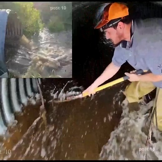 Part 3 Massive Powerfull Flow As We Unclog This Huge Culvert Pipe | Post10