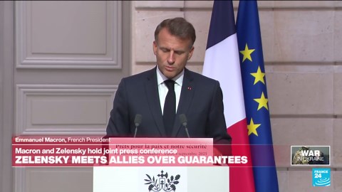 REPLAY: Macron, Zelensky hold joint press conference on Ukraine security