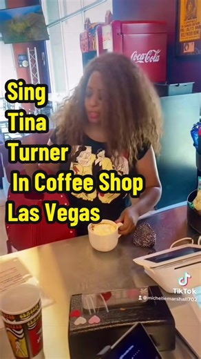 Michelle sings Tina Turner in coffee shop, “What’s Love Got To Do With It”, #fyp #tinaturner #xyzbca #michellemarshall702 #womenshistorymonth