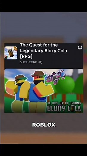 The quest for the legendary Bloxy Cola (Roblox)