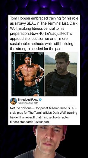 Tom Hopper embraced training for his role as a Navy SEAL in The Terminal List: Dark Wolf