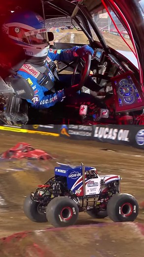Incredible Monster Truck Backflip Save at Monster Jam