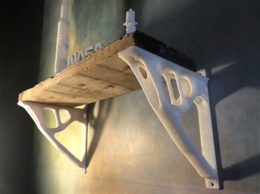 Organic Shelf Bracket (Topology Optimised) #3DThursday #3DPrinting