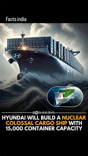Facts India | Hyundai is redefining global shipping with its new nuclear-powered cargo ship, using SMR (Small Modular Reactor) technology to eliminate... | Instagram