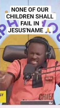 Prayer for our children 🙏 😢. #christianprayer #alphahourwithpastorelvis #rebellion #learning