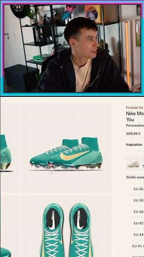 Nike Fußballschuhe selbst designen 🔥 #shorts